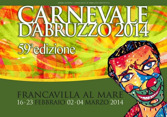 Locandina del Carnevale d'Abruzzo, edizione 2014